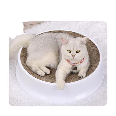 China Viable Board Cat Scratching Lounge Bed Durable Cat Scratcher Cardboard from Amazon's Bestseller for sale