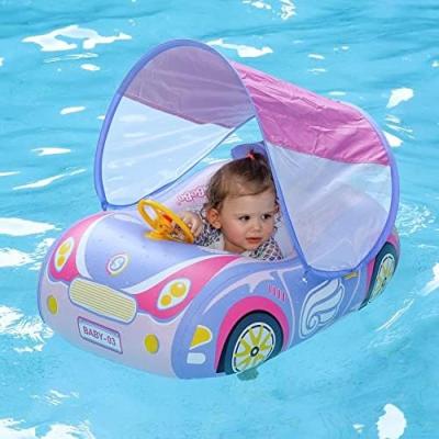 China Sunshade Baby Swimming Float Inflatable Pool Float Ring Baby Inflatable Swimming Floats Safety Seat for Age 6-36 Months Toddlers for sale