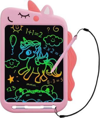 China Kids Coloring Toy 10 inch Unicorn lcd Writing Tablet Erasable Drawing Doodle Board Toys for 3 4 5 6 7 Year Old Girls Gifts for sale