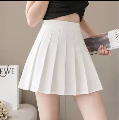 China Wholesale Anti-Static Women Girls High Waisted Plain Pleated School Uniforms Mini Skirt A Line Short Skirt Skater Tennis for sale