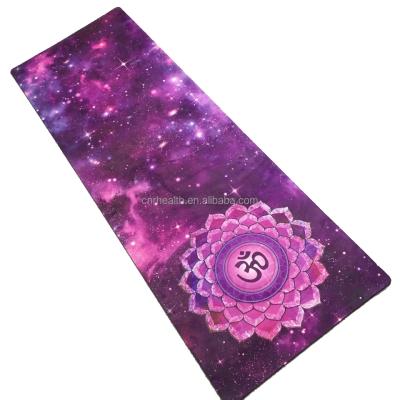 China Yoga New Arrival Custom Label Eco Friendly Rubber Suede Yoga Mat for sale