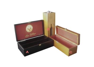 China Customized Brown 80-800gsm Paper Wine Packaging Boxes For Gift Matte / Shiny for sale