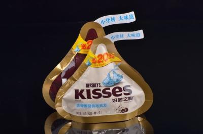 Cina Borse su misura di imballaggio di plastica del triangolo che saldano a caldo i sacchetti di plastica dell'alimento del cioccolato in vendita