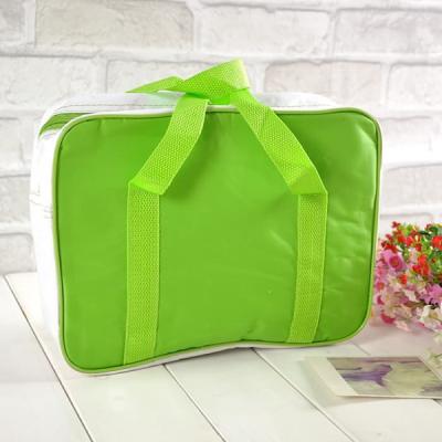 China plain cooler bags Green hand Oxford ice bag for sale