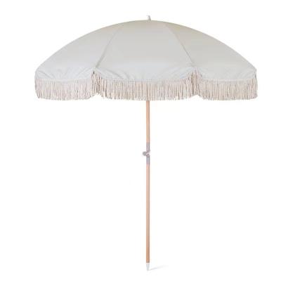 China Large modern market umbrella with windproof mechanism, advertising beach umbrella for sale