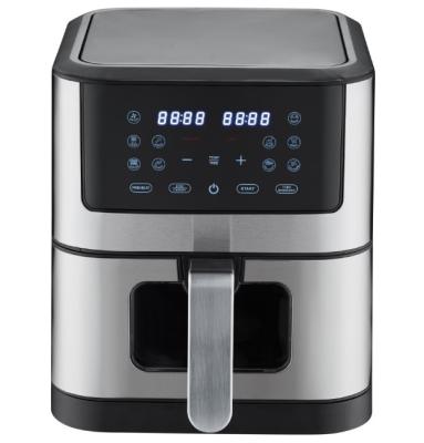 China Car Large Capacity 6.8L Air Fryer Oven Electric Deep Fryer Without Oil Visible Window Smart Air Fryers for sale