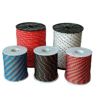 China Durable High Tensile Rope PP Braided Nylon Braided Cords Multiple Colors Polyester Nylon Braided Rope for sale