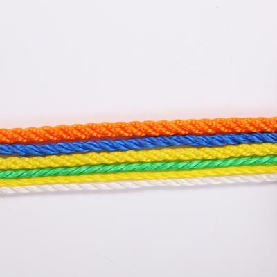 China Professional High Tenacity Rope Factory 3 Twisted Pe Rope 6mm Good Quality PE Rope for sale