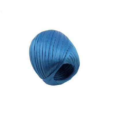 China Durable Raffia Twine Ball PP Film Rope Flat Plastic Raffia Twine Plastic Wrapping Rope Straw Rope for sale