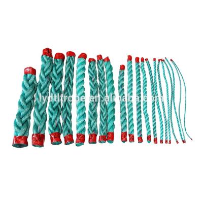 China High tenacity marine mooring twisted Polysteel rope/PP Danline rope for sale