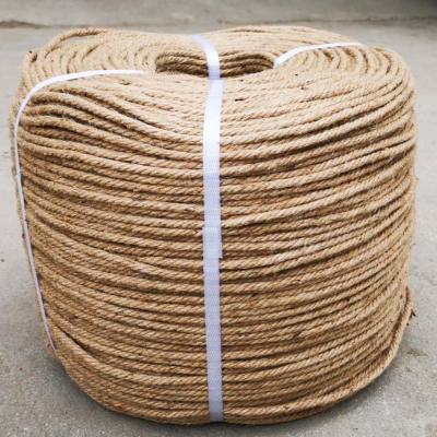 China Manufacturer 15m/coil High Strength White Sisal Jute Twine Packing Rope for sale