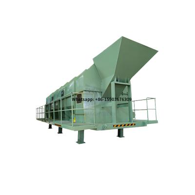 China Waste treatment plant demolition waste sorter, solid waste sorting and processing plant, decoration waste trommel screen for sale