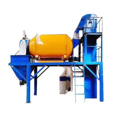 China Adopting semi-automatic cylinder type mixer shaft vitrified pearlite thermal insulation mortar glazed cavity pearl making line machine production plant for sale