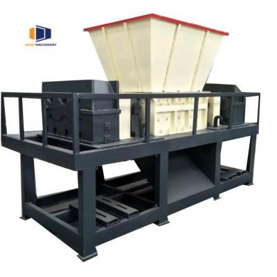 China Hotels Industrial Plastic Double Shaft Shredder Rubber Shredder Machine for sale