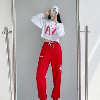 China QUICK DRY Short Casual High Fashion Hip Hop Long Sleeve Sports Running Sister Two-Piece Tracksuit Hoodies Wear Set for sale