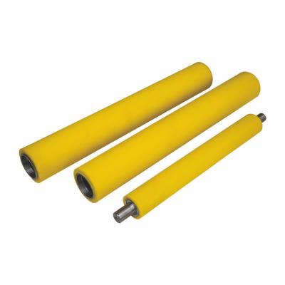 China NBR Silicone Rubber Polyurethane EPDM Hypalon Wear Resistant Rubber Coated Roller Adjusting Roller for sale