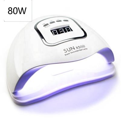 China Gel Nail Curing 80W Nail Lamp Nail Dryer Table Gel Dryer Nail Lamp Hot Selling UV Led UV Led Nail Lamp for sale