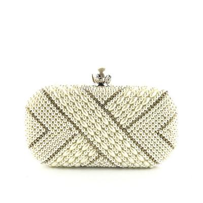 China Banquet Handbags Casual Luxury Beading Embroidery Bridal Handbags for sale