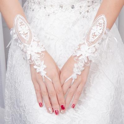 China ELBOW Bridal Glove Style Short Gloves For Wedding Dress for sale