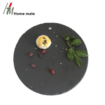 China Wholesale Disposable Homeware Restaurant Dinner Pizza Fuirt Cake Food Serving Slate Cheese Board for sale