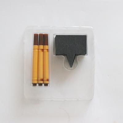 China Slate Boards Slate Cheese Labels and Sustainable Natural Soapstone Chalk Markers for Parties and Dinner for sale