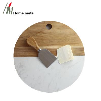 China Homemate Factory Restaurant Kitchen Steak Acacia Wood Panel and Cheese Sustainable Marble for sale