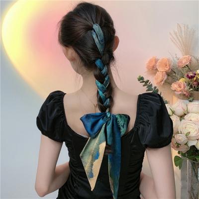 China Square Restoring Ways Ancient Temperament Temperament Silk Ponytail Bing Ring Braid Hair Band for sale