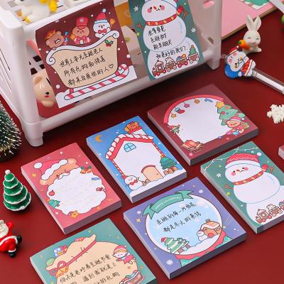 China Self Adhesive Ready to Ship Cute Christmas Sticky Planner Christmas Gifts Sticky Notes for sale