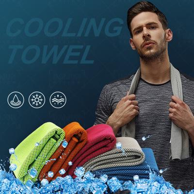 China Viable Custom Sublimation Pva Face Towels Sports Neck Microfiber Instant Super Ice Gym Printed Cooling Towel for sale