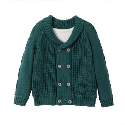 China wholesale Anti-wrinkle sweaters 2-12 year old, winter warm children's jackets, children coated, thick girls knit clothes, support custom for sale