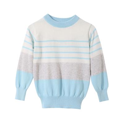 China Winter Children's Clothing Anti-pilling Long Sleeve Sweater Knitted Fashion Stripe Boys Girls O Collar Clothing Baby Kids Sweater for sale