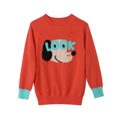 China Autumn Winter Clothing Children's anti-pilling lovely babies jacquard weave knitted sweater dresses children cotton sweater for sale