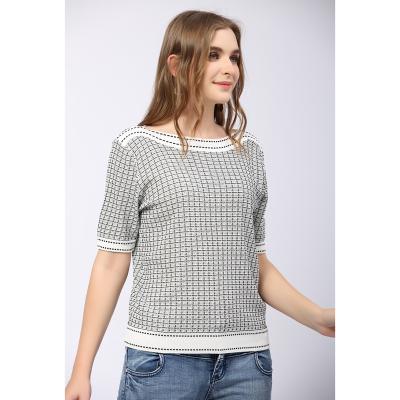 China 2021 New High Quality Hot-selling Ladies Clothing Ladies Sweater Anti-wrinkle Short Sleeves Sweet Girl for sale