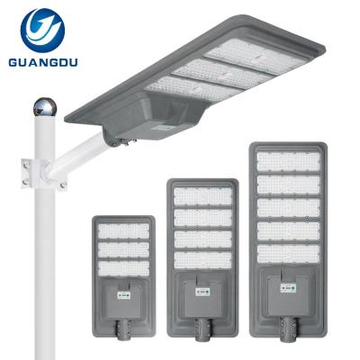 China ROAD SMD Guangdu Aluminum Ip65 Outdoor Waterproof 300w 400w 500w Integrated All In One Led Solar Street Light for sale