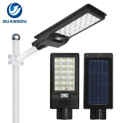 China HIGHWAY Ip65 Waterproof Outdoor Warm White 100w 200w 300w Integrated All In One Led Solar Street Light for sale