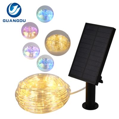 China Wholesale Waterproof Outdoor Solar Led Garden Decoration String Lights 10m 20m RGB Holiday Ip65 Lighting for sale