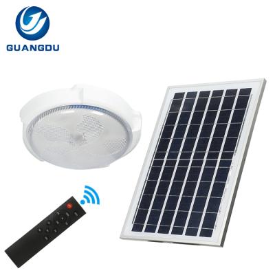 China Contemporary Aluminum Housing 80w 100w 200w Remote Control Ultra Thin Solar Round Led Panel Light for sale