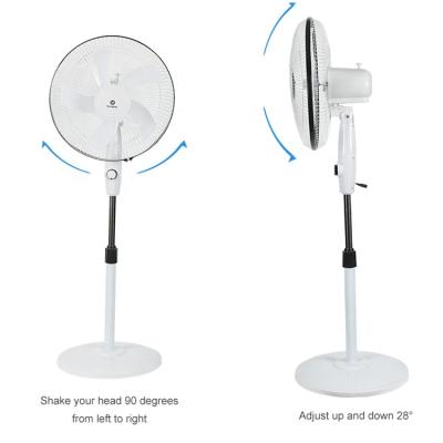 China Third Gear Constant Speed ​​Fan PC 20w Fan PC 20w Aluminum Portable Indoor Outdoor Indoor Outdoor Oscillating Fan + Solar Fan for sale