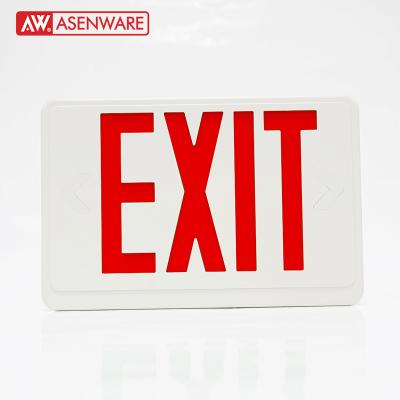 China For Indoor Use Single Exit Sign Led Emergency Light Safety Acrylic Rechargeable Evacuation Recessed Wall Light Wholesale Project for sale