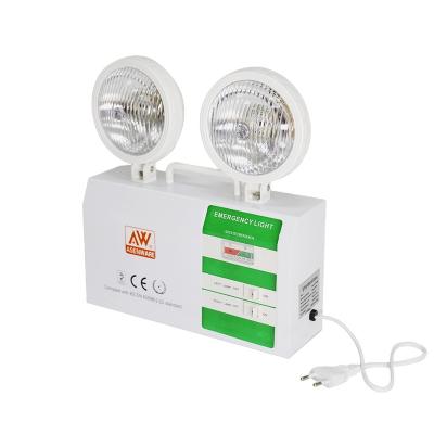 China Household Emergency Lighting ASENWARE Twin Lamp LED Emergency Light for sale