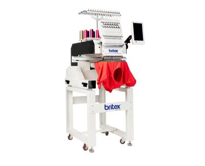 China Home Use BR-1201C Single Head 12 Needles Flat Cap T-shirt Computerized Embroidery Machine 400X510mm for sale