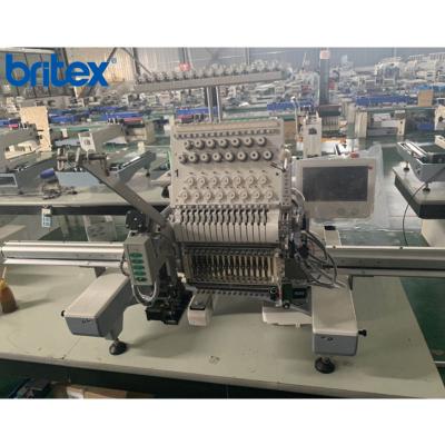 China BR-1501 15 head 15 needles single loose bead embroidery machine HIGH-SPEED single loose machine automated embroidery machine for sale