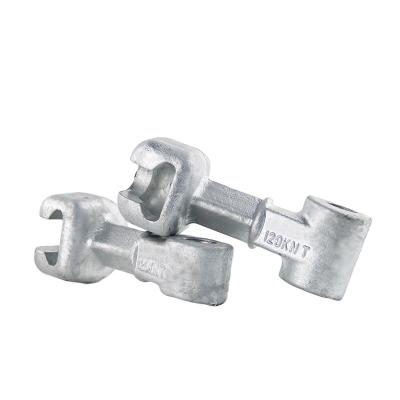 China Machinery Parts Forged Extension Rings Clevis Steel Electric Power Fixture Ball Eyes Hot Dipped Galvanized for sale