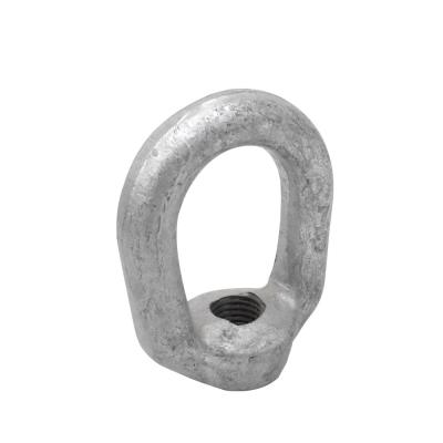 China Machinery Parts Hook Sleeve Anchor Machine Forged Aluminum Paramagnet Welded Eye Bolt With Nut for sale