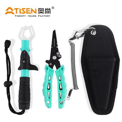 China 2PCS Stainless Steel Fishing Set Fish Pliers Fish Grab Other Fishing Products Open Loop Cutter Line Pliers Fish Control 190mm for sale