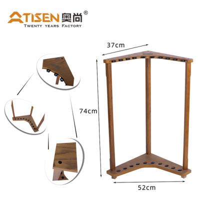 China Solid Wood Rubber Solid Wood Fishing Rod Collection Rod Storage Rack Other Fishing Products Rack for sale