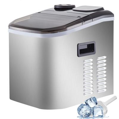 China Home electric ice maker 12KG/18KG by water 24H automatic manual filling portable ball/cube ice maker for home bar for sale