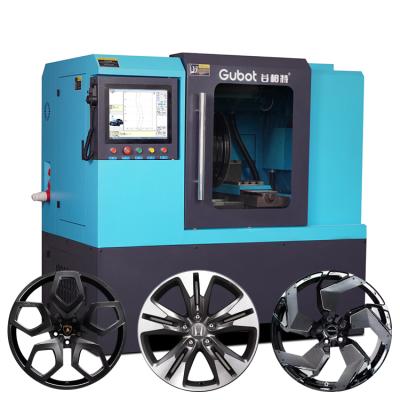 China Gubot Machinery Repair Shops Repairing Newest Car Alloy Wheel Machine Wheel Horizontal Cut Lathe Repair Machine for sale