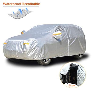 China Outdoor Car Protector Full Car Cover Snow Frost Rain Cover Uvprotection Universal Waterproof Dustproof Dustproof Covers Anti Sun Outdoor Reflective UV for sale