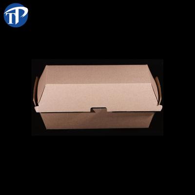 China New Design Corrugated Burger And Fries Factory Made Recyclable Packaging Box for sale